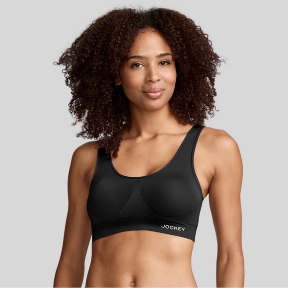 Jockey Other - NWT Women's Jockey Generation Seamfree Stretch Black Sports Bra Size Small